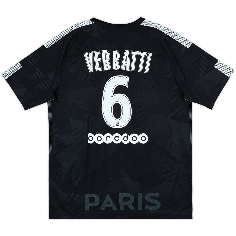 2017-18 Paris Saint-Germain Third Shirt Verratti #6 - 6/10 - (L)