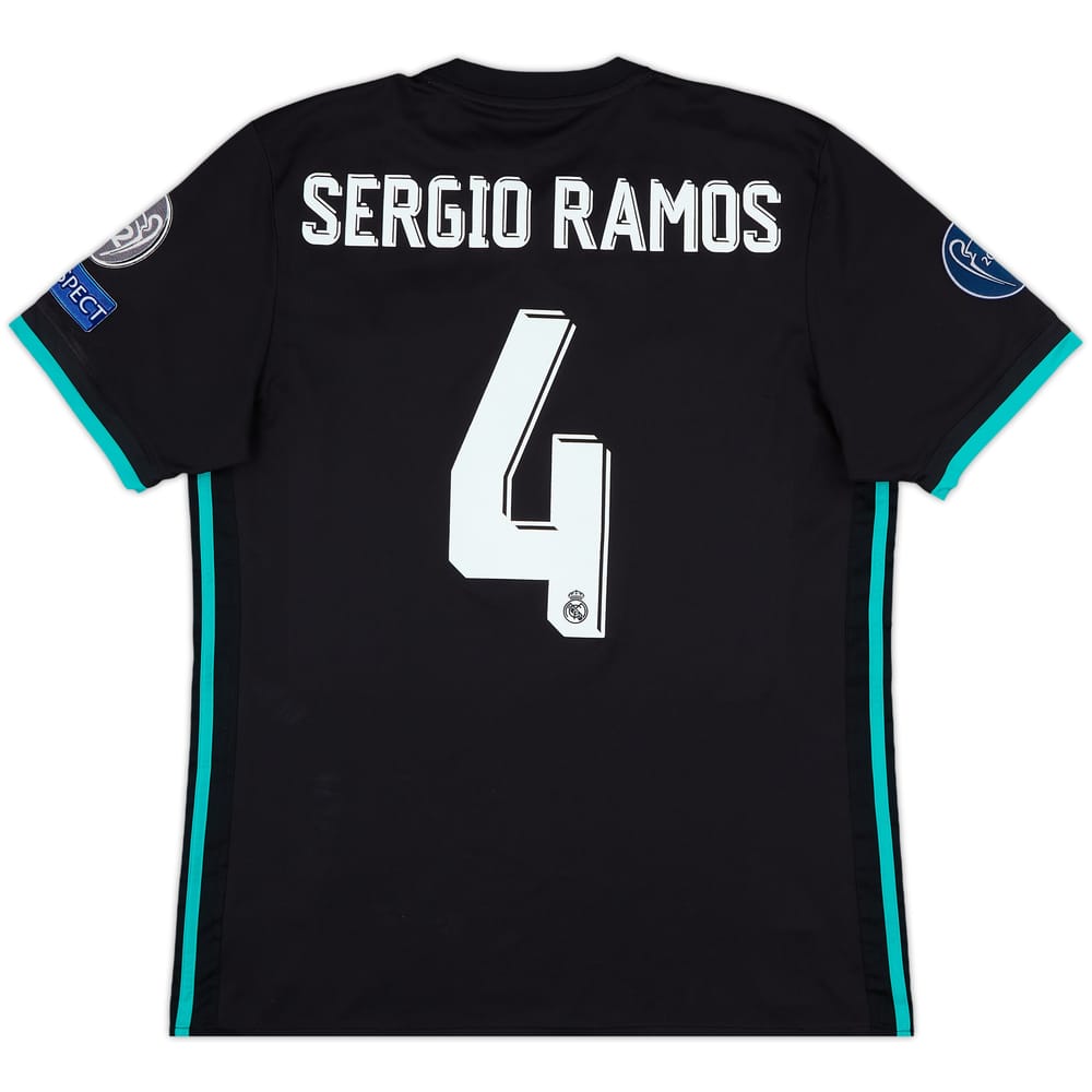 2017-18 Real Madrid Away Shirt Sergio Ramos #4 - 7/10 - (L)