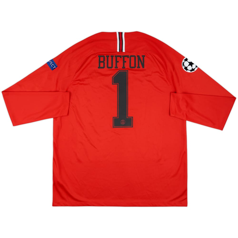 2018-19 Paris Saint-Germain Cup GK Shirt Buffon #1 - 9/10 - (XL)