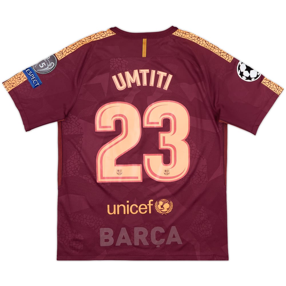 2017-18 Barcelona Third Shirt Umtiti #23 - 7/10 - (M)