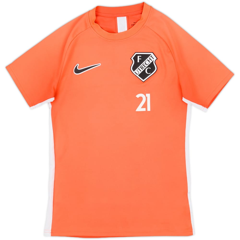 2019-20 Utrecht Nike Player Issue Training Shirt #21 - 9/10 - (S)