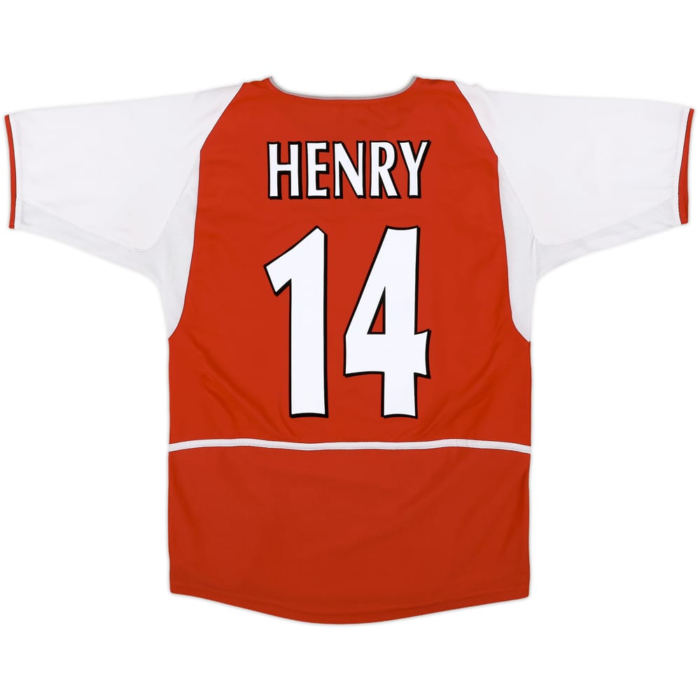 2002-04 Arsenal Home Shirt Henry #14 - 8/10 - (XL.Boys)
