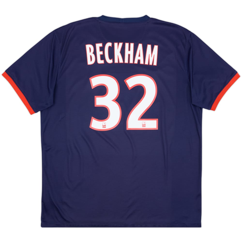 2013-14 Paris Saint-Germain Home Shirt Beckham #32 - 7/10 - (XL)