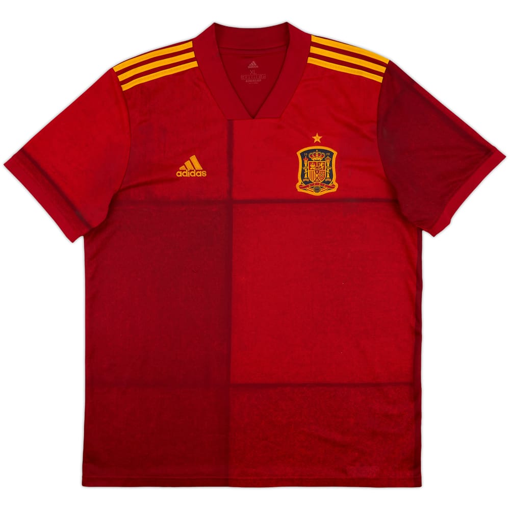 2020-21 Spain Home Shirt - 8/10 - (XL)