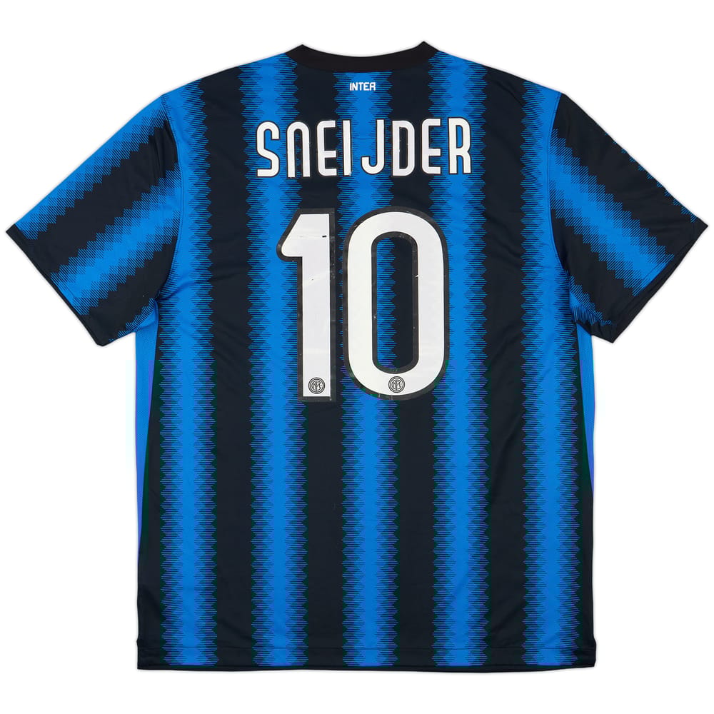 2010-11 Inter Milan Home Shirt Sneijder #10 - 5/10 - (XL)