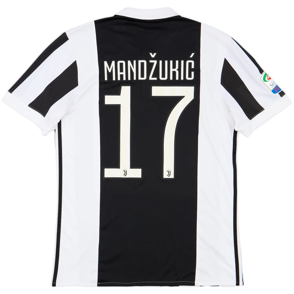 2017-18 Juventus Home Shirt Mandzukic #17 - 7/10 - (M)