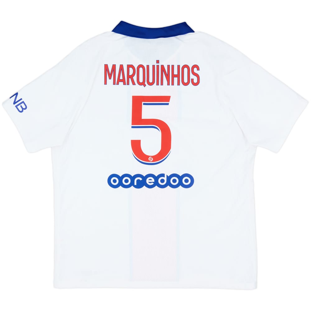 2020-21 Paris Saint-Germain Authentic Away Shirt Marquinhos #5 - 10/10 - (XL)