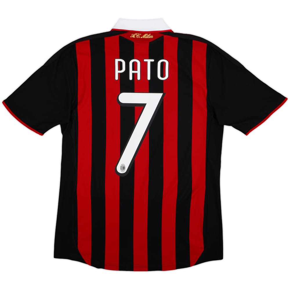 2010-11 AC Milan Home Shirt Pato #7 - 8/10 - (S)