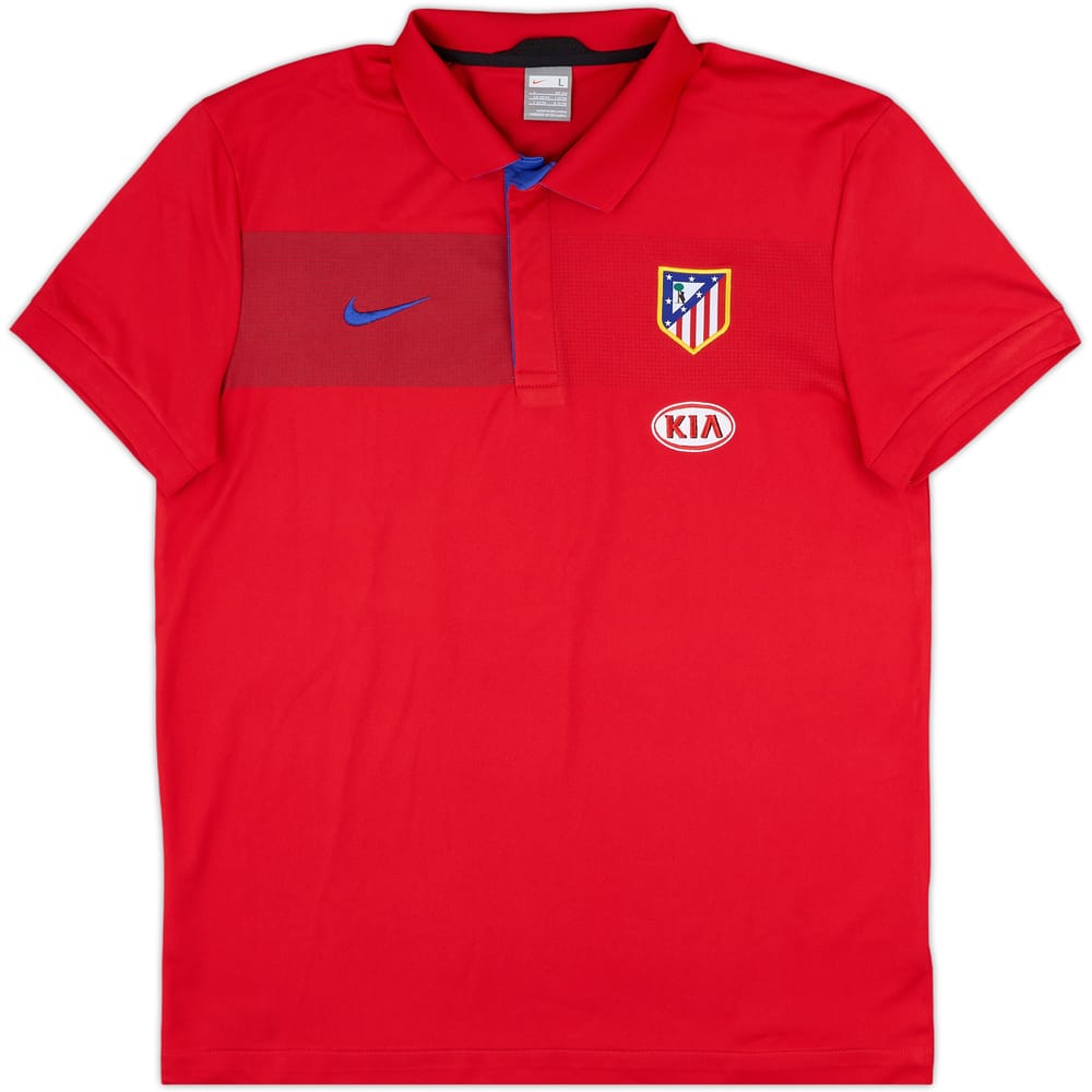 2009-10 Atletico Madrid Nike Polo Shirt - 9/10 - (L)