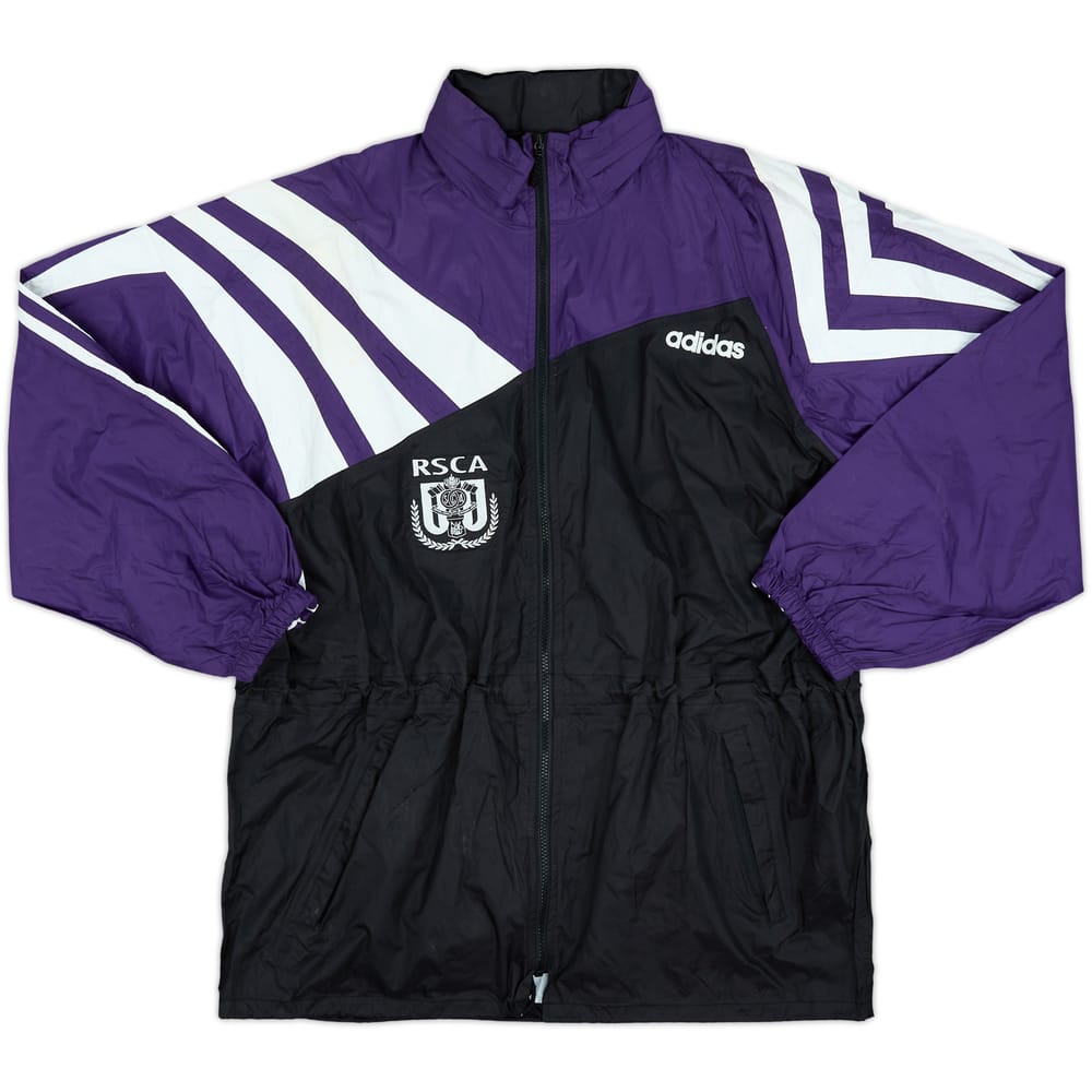 1993-94 Anderlecht adidas Hooded Rain Jacket - 8/10 - (L/XL)