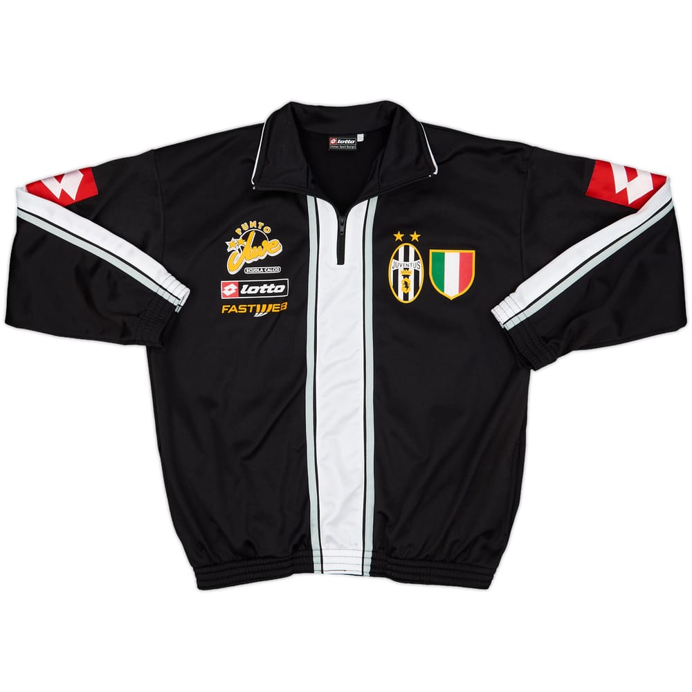 2002-03 Juventus Lotto Scuola Calcio 1/4 Zip Track Top - 8/10 - (M)