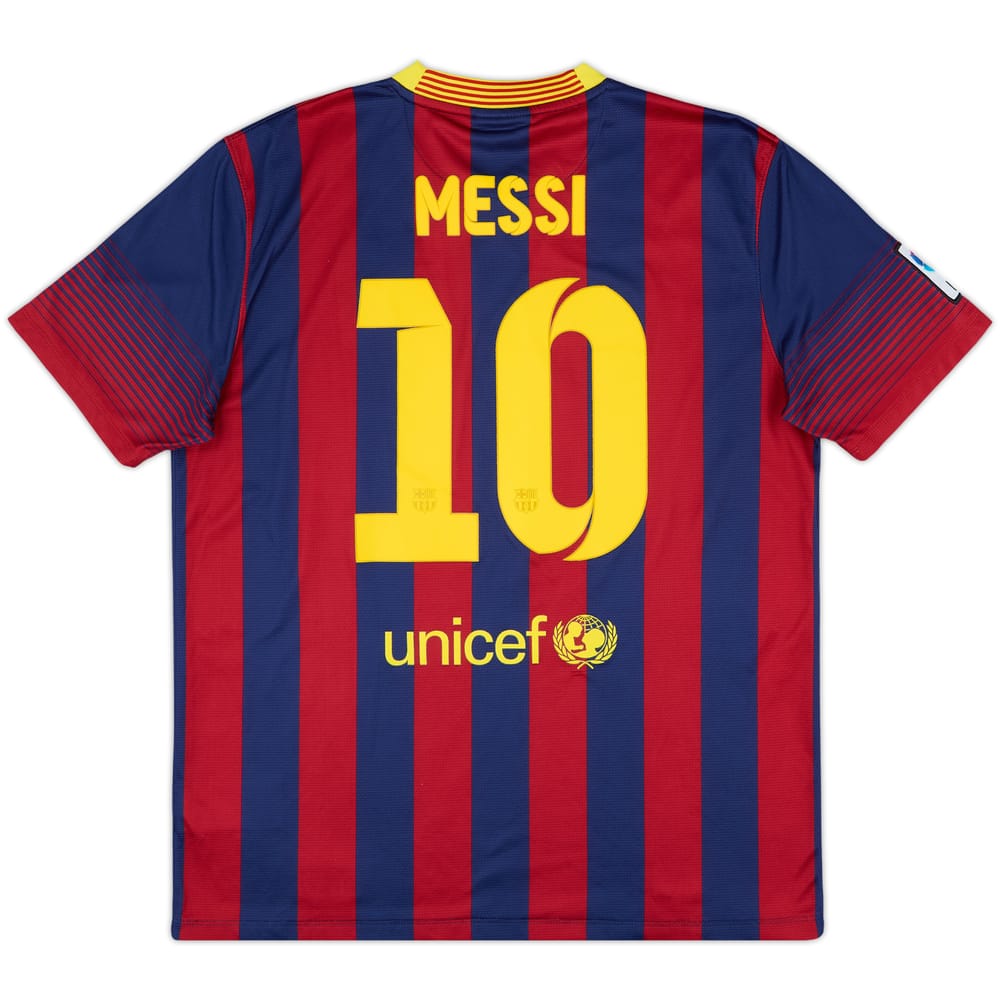 2013-14 Barcelona Home Shirt Messi #10 - 9/10 - (L)