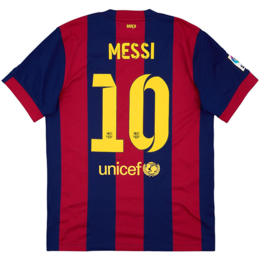 2014-15 Barcelona Home Shirt Messi #10 - 9/10 - (L)