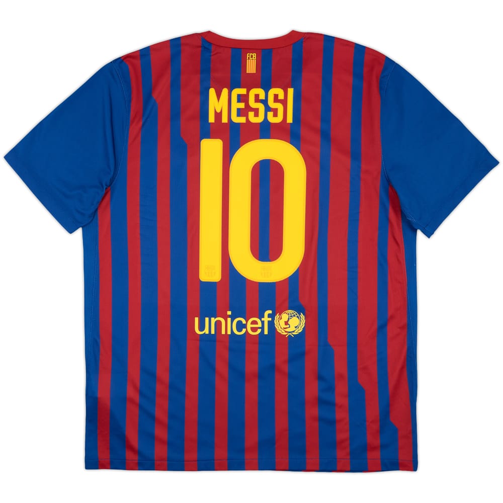 2011-12 Barcelona Home Shirt Messi #10 - 7/10 - (XL)