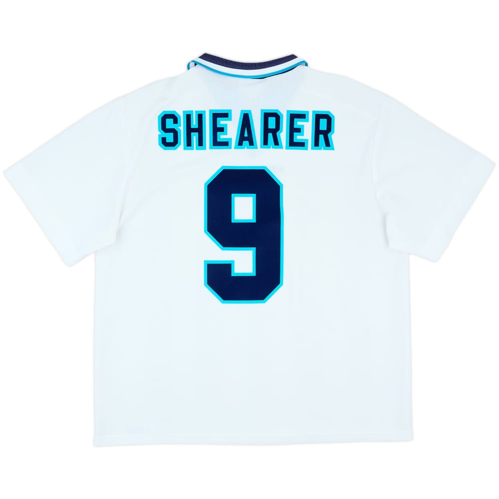 1995-97 England Home Shirt Shearer #9 - 8/10 - (XL)