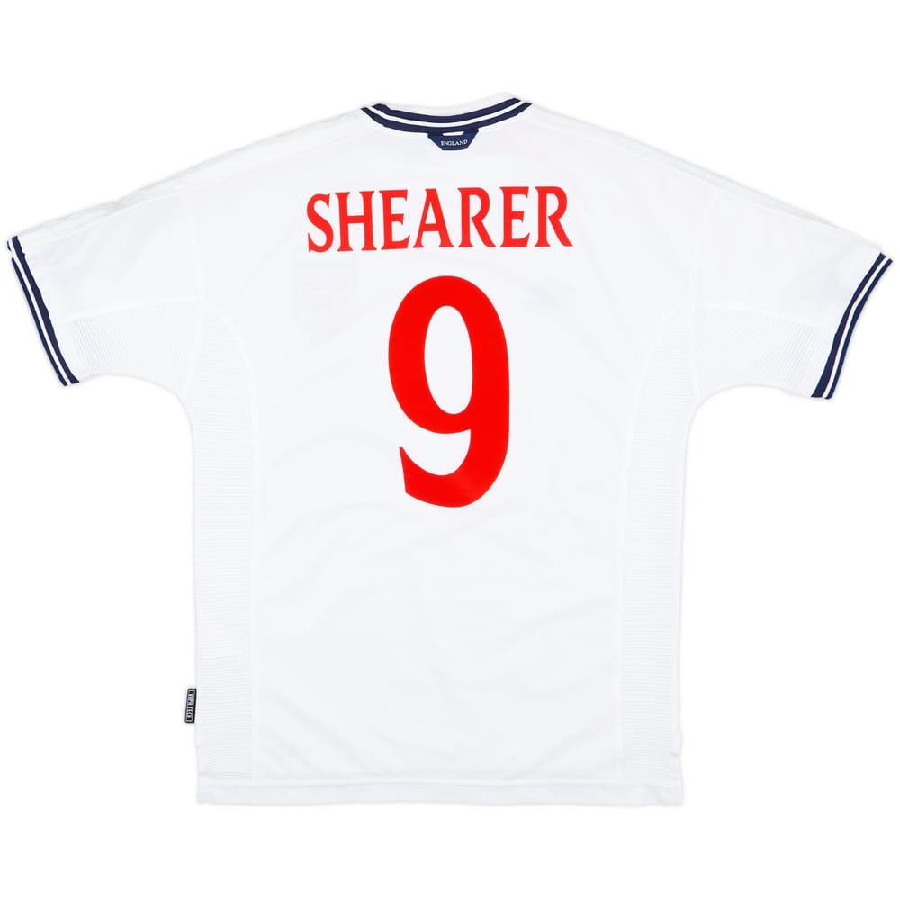 1999-01 England Home Shirt Shearer #9 - 7/10 - (L)
