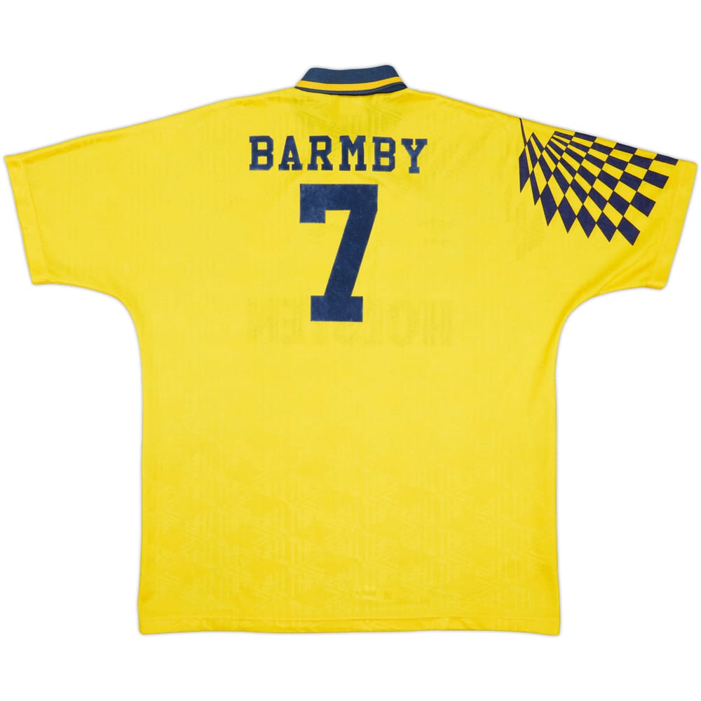 1991-95 Tottenham Away Shirt Barmby #7 - 8/10 - (XXL)