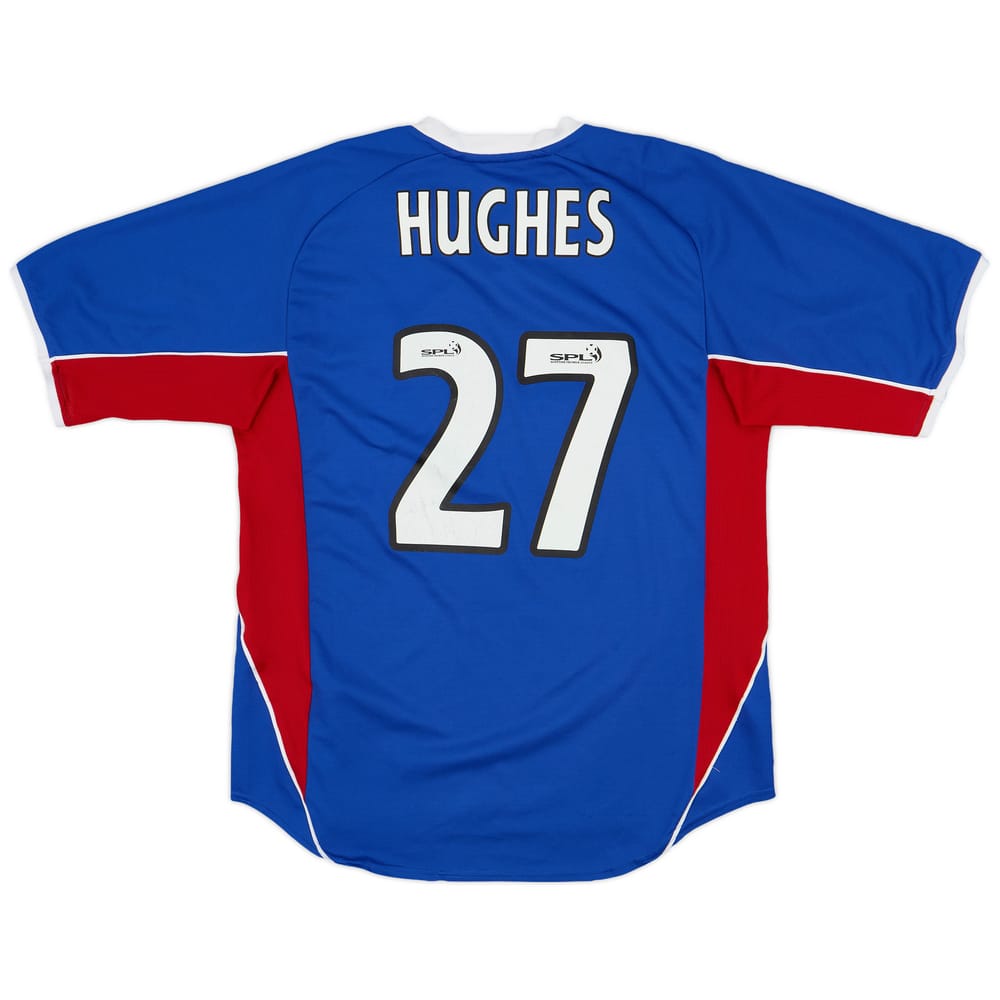 2001-02 Rangers Home Shirt Hughes #27 - 7/10 - (M)