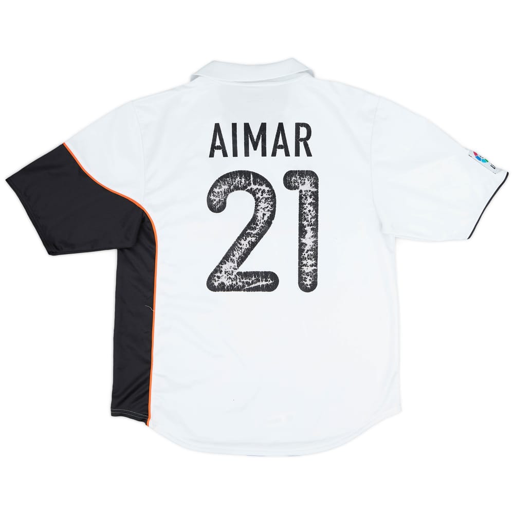 2001-02 Valencia Home Shirt Aimar #21 - 5/10 - (L)