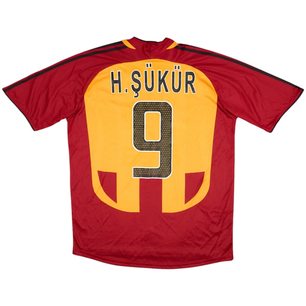 2006-07 Galatasaray Basic Home Shirt H. Sukur #9 - 9/10 - (L)
