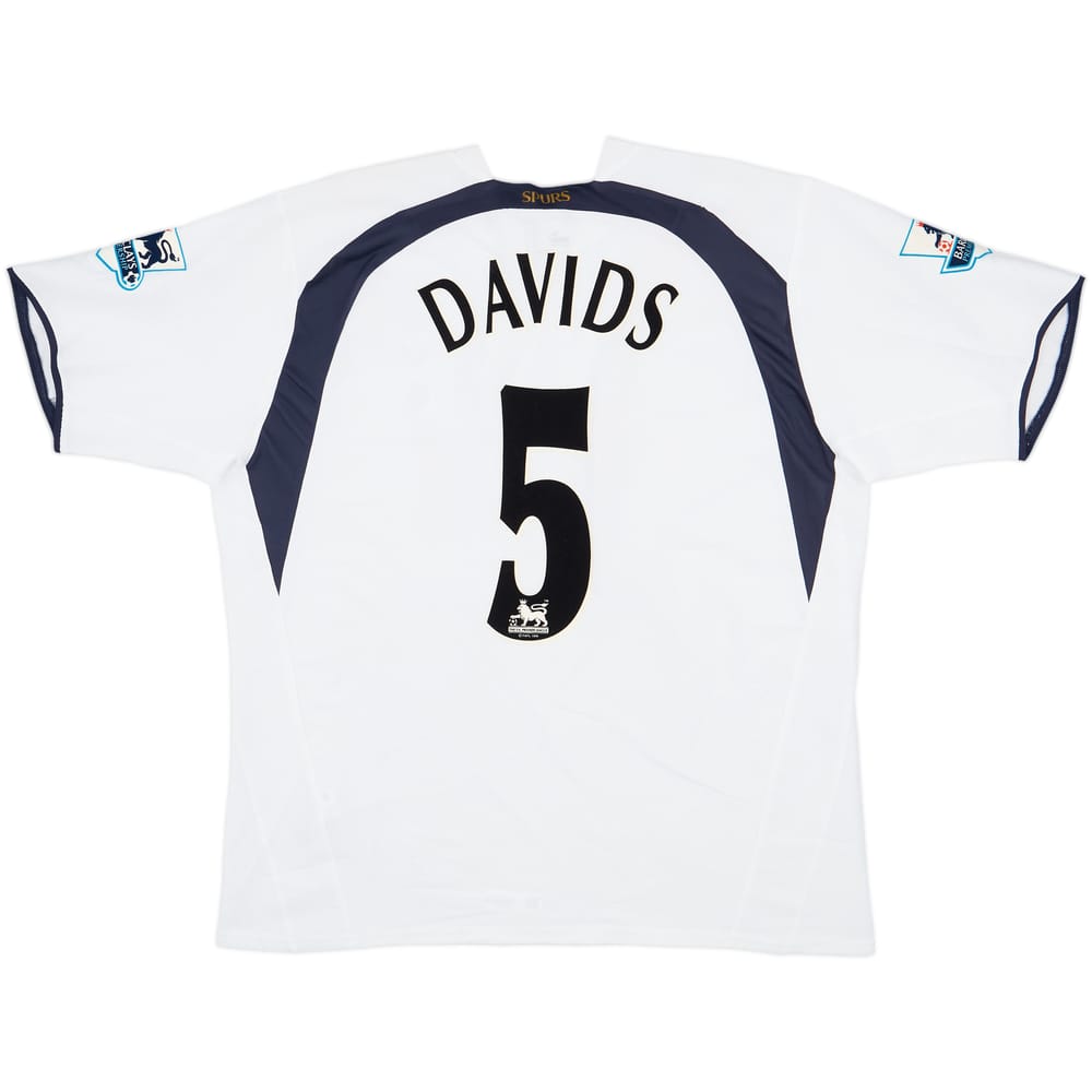 2006-07 Tottenham Home Shirt Davids #5 - 7/10 - (XL)