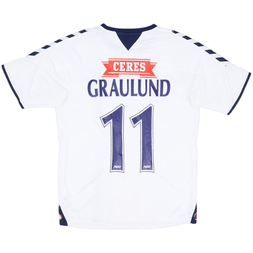 2010-11 AGF Aarhus Home Shirt Graulund #11 - 7/10 - (L)