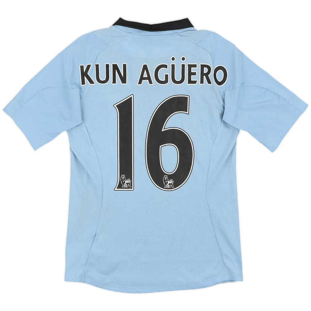 2012-13 Manchester City Home Shirt Kun Aguero #16 - 4/10 - (S)
