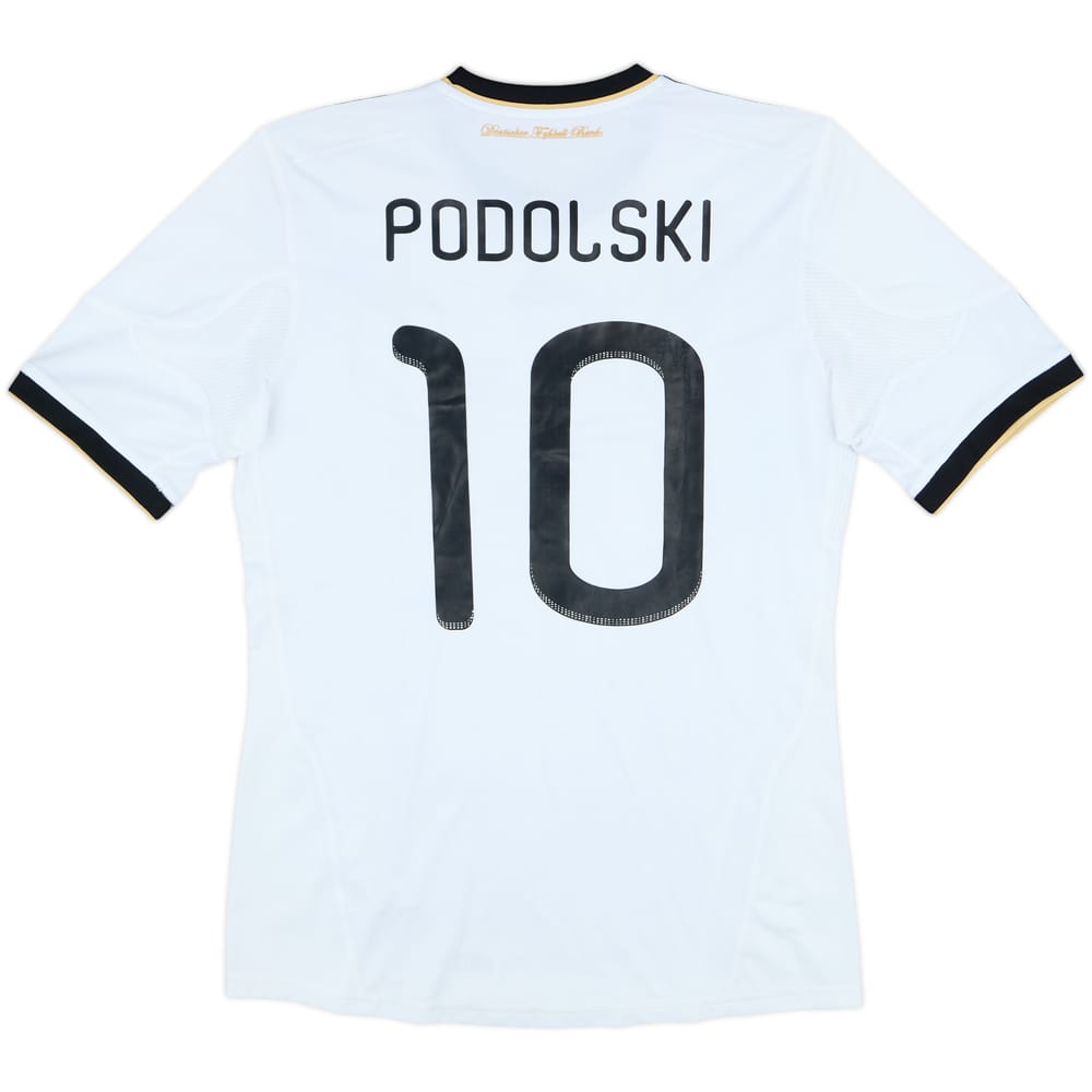 2010-11 Germany Home Shirt Podolski #10 - 6/10 - (M)