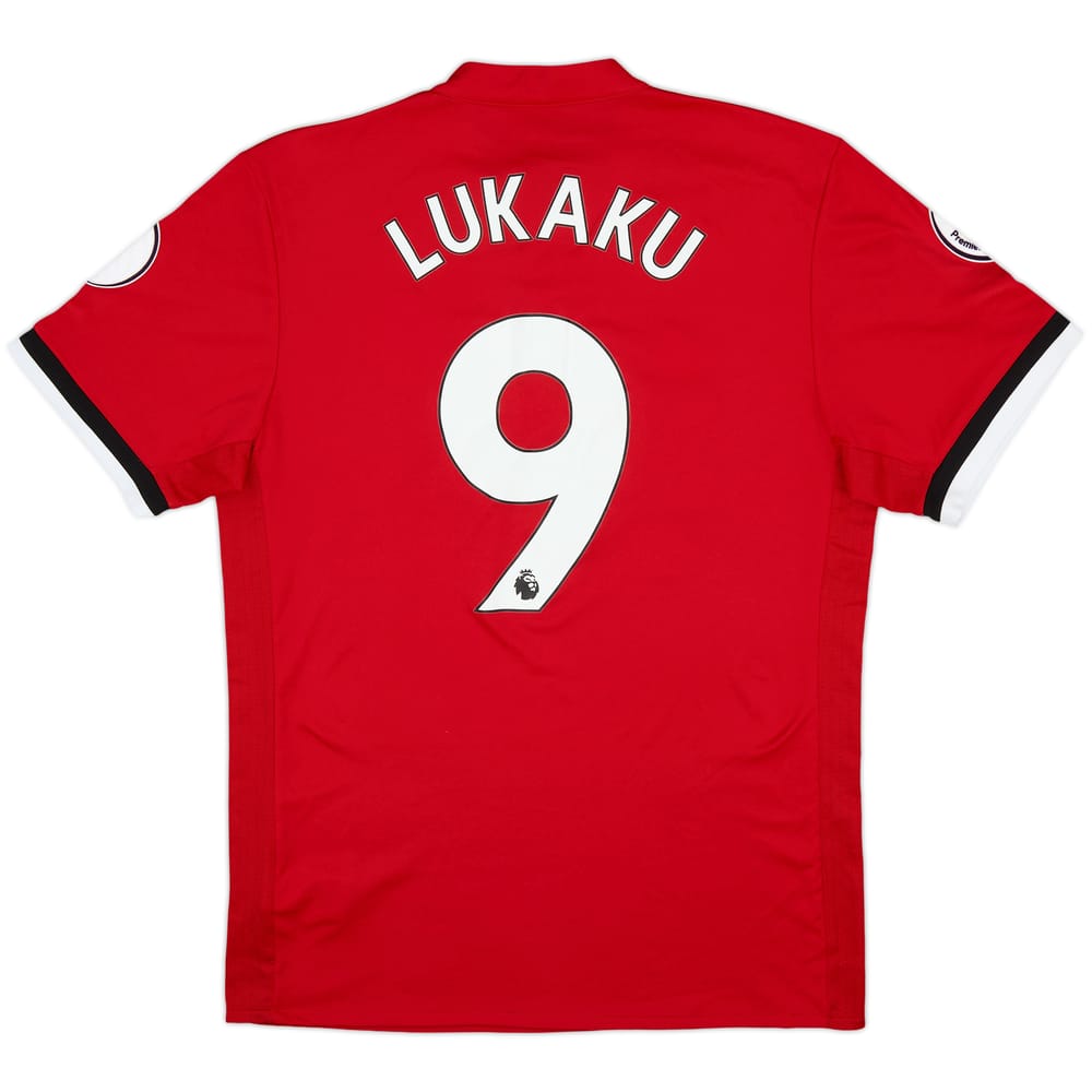 2017-18 Manchester United Home Shirt Lukaku #9 - 9/10 - (M)