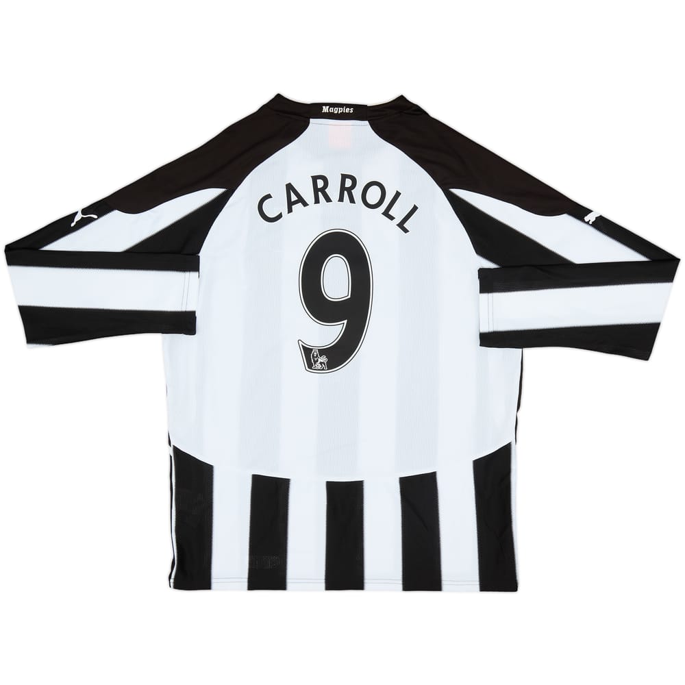2010-11 Newcastle Home L/S Shirt Carroll #9 - 8/10 - (L)
