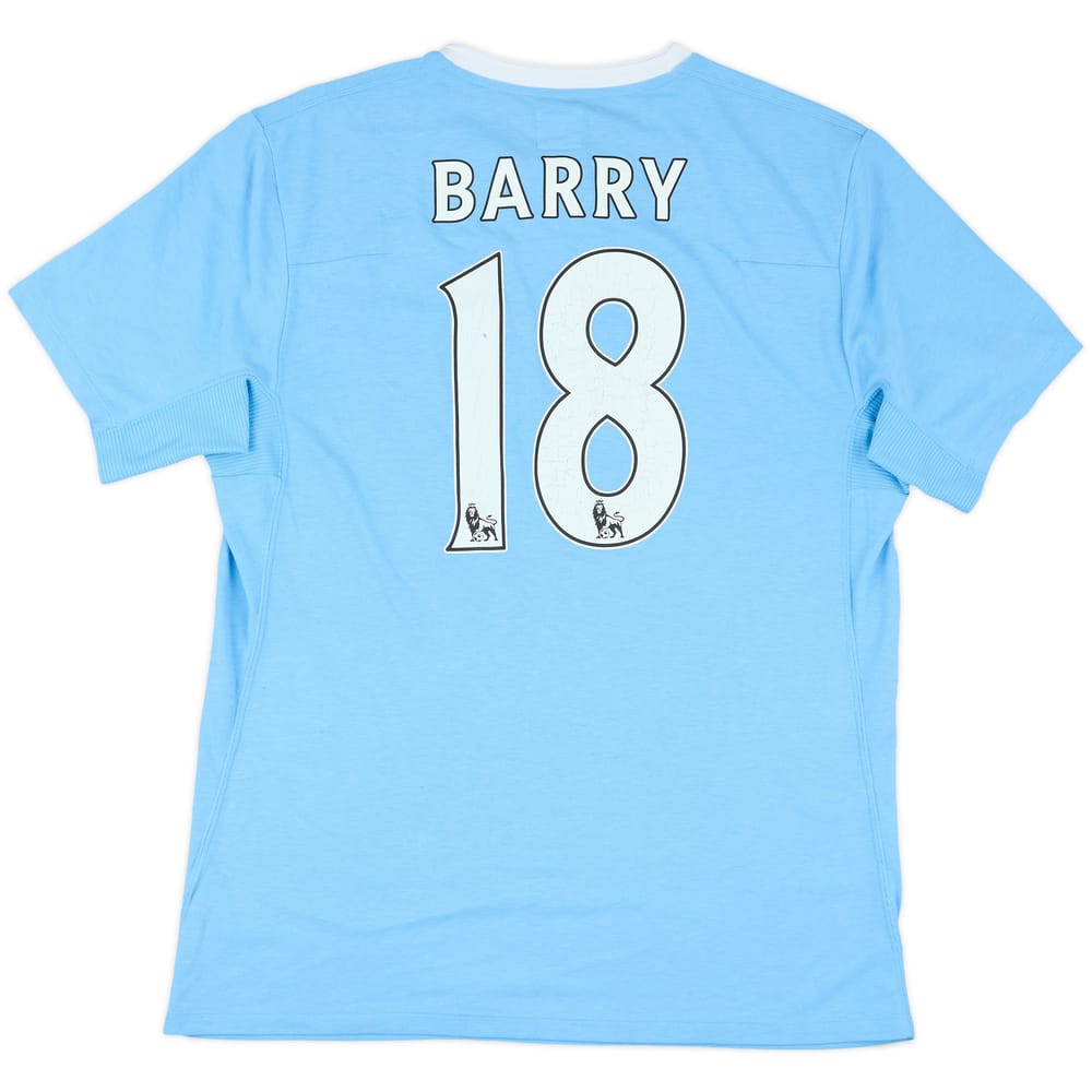2009-10 Manchester City Home Shirt Barry #18 - 5/10 - (M)