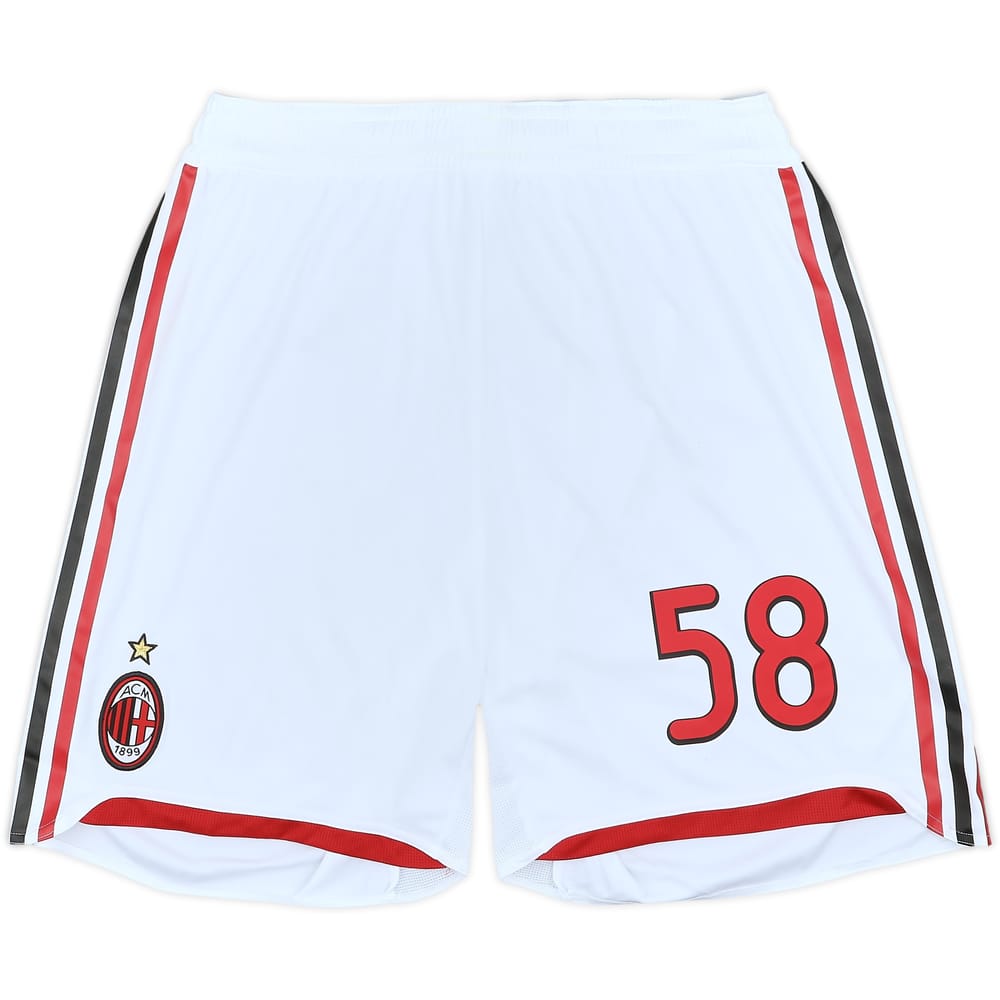2009-10 AC Milan Player Issue Home Shorts #58 - 9/10 - (L)
