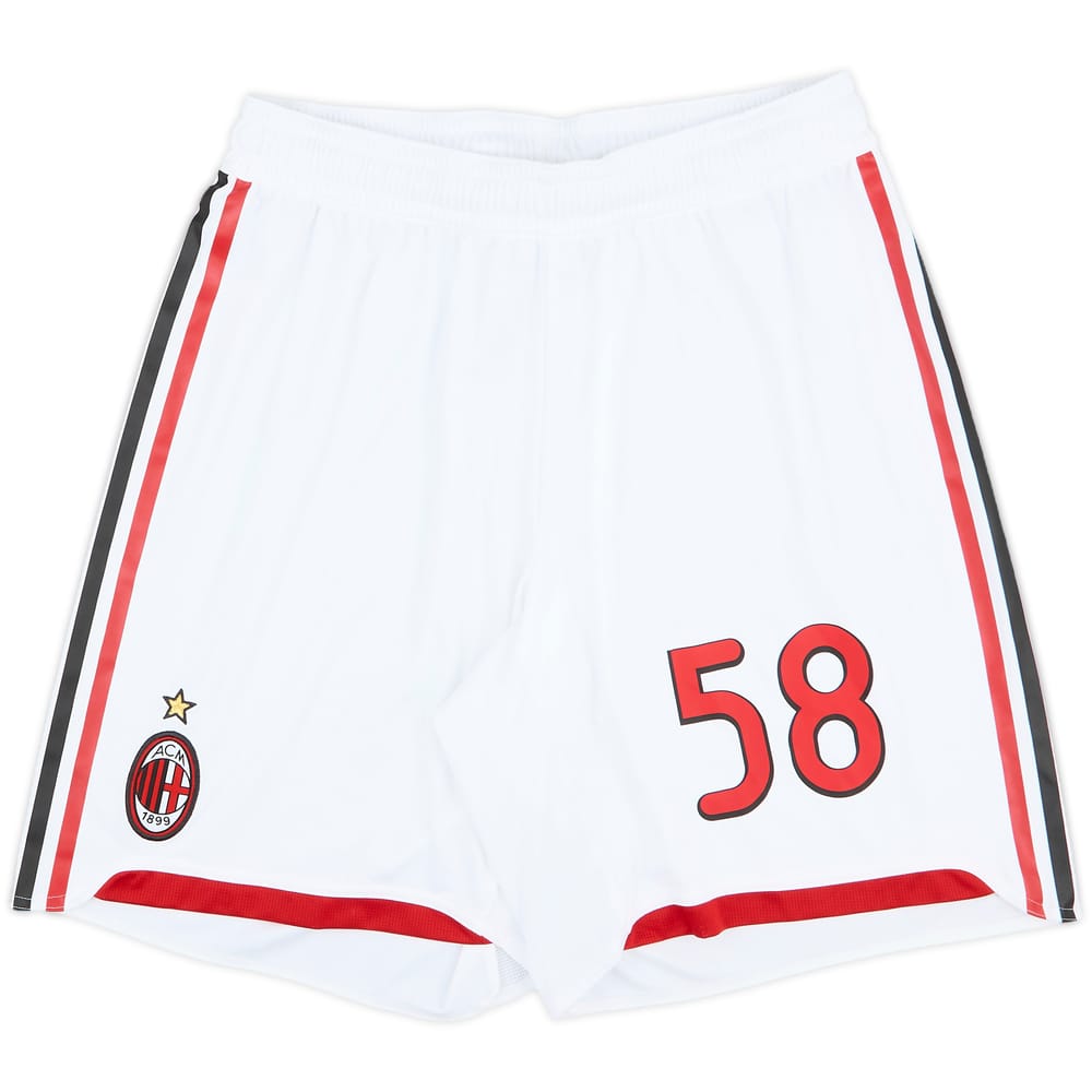 2009-10 AC Milan Player Issue Home Shorts #58 - 10/10 - (L)