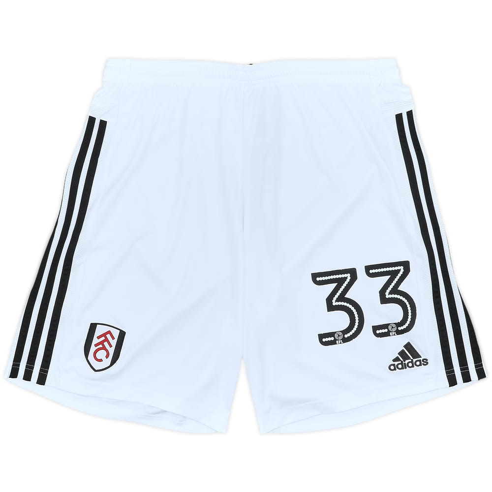 2017-18 Fulham Player Issue Home Shorts #33 - 7/10 - (L)