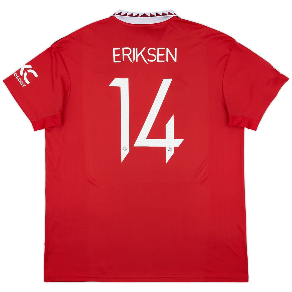 2022-23 Manchester United Home Shirt Eriksen #14 - 7/10 - (XXL)