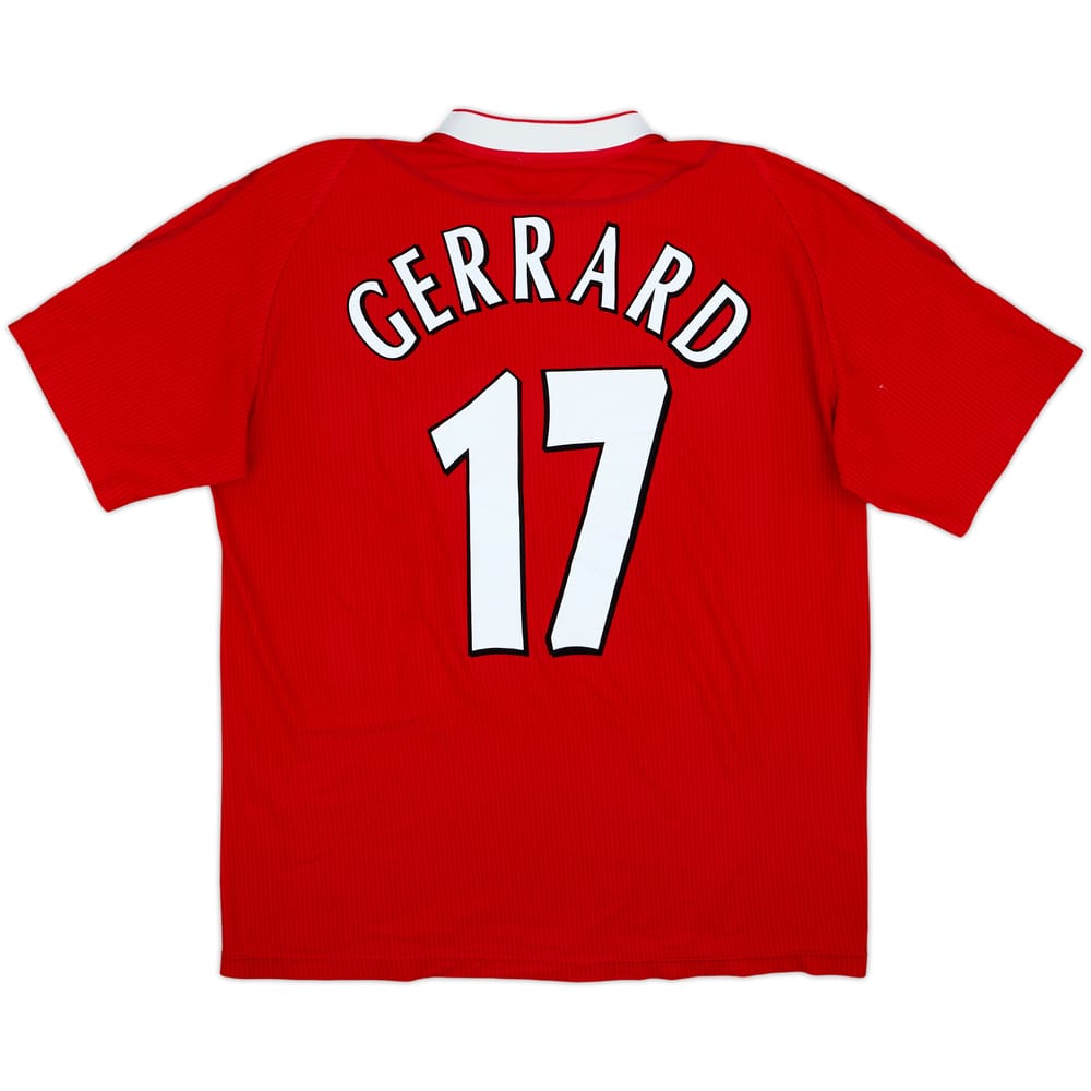 2002-04 Liverpool Home Shirt Gerrard #17 - 7/10 - (L)