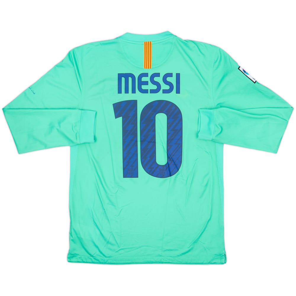 2010-11 Barcelona Away L/S Shirt Messi #10 - 8/10 - (M)