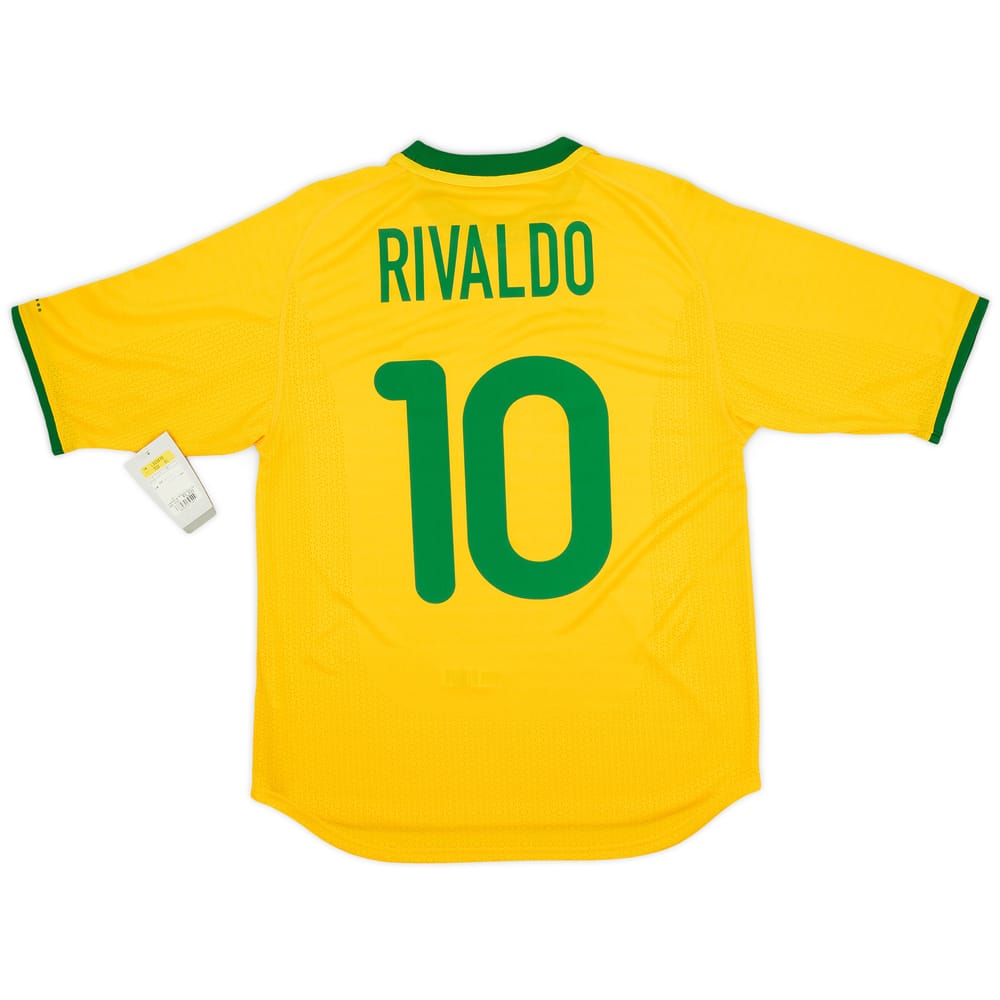 2000-02 Brazil Home Shirt Rivaldo #10 (S)