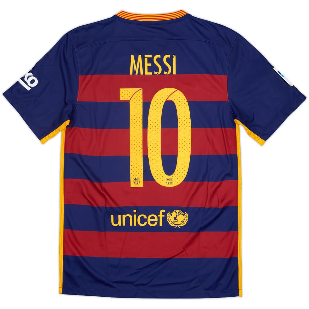 2015-16 Barcelona Home Shirt Messi #10 - 8/10 - (S)