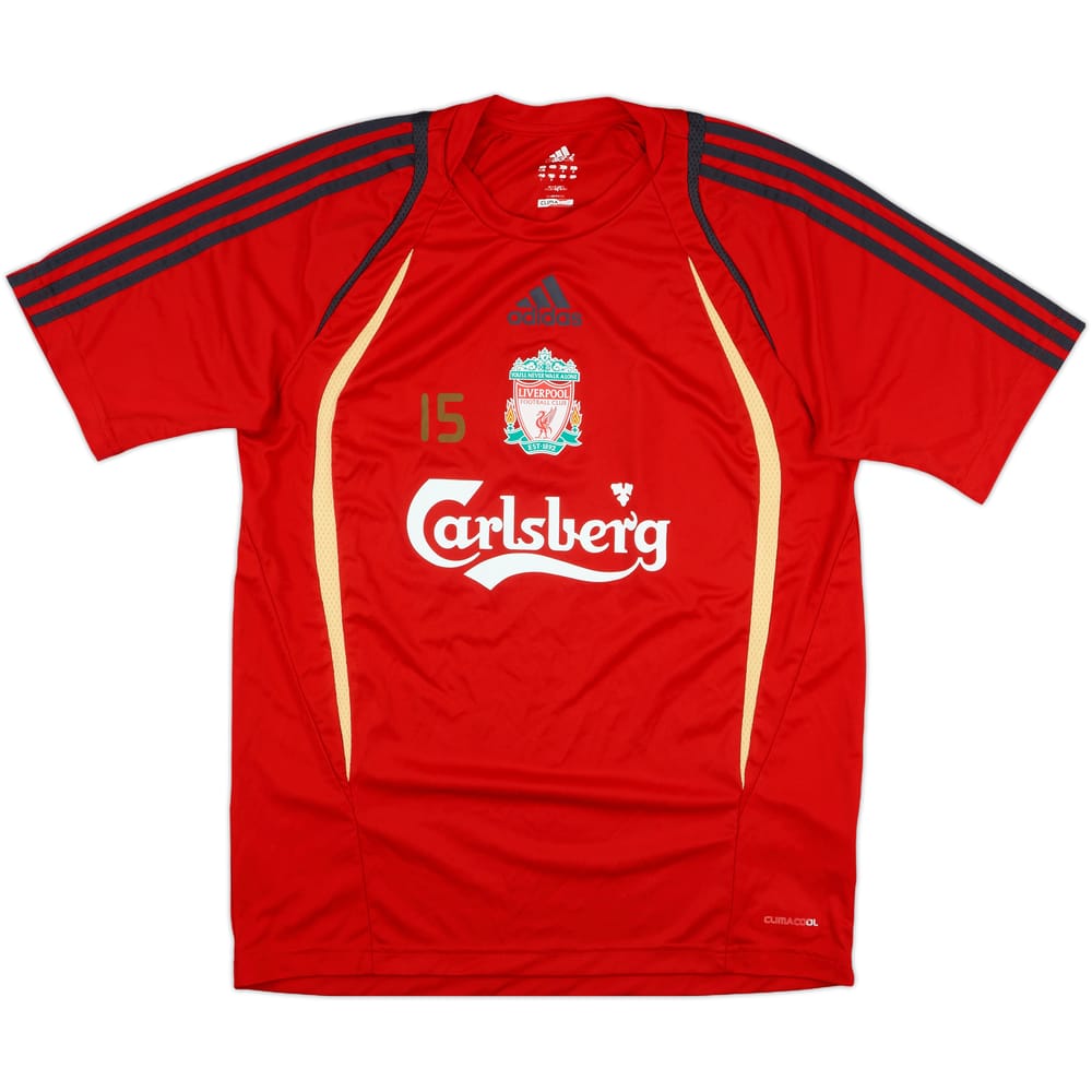 2009-10 Liverpool adidas Player Issue Training Shirt #15 - 9/10 - (M)