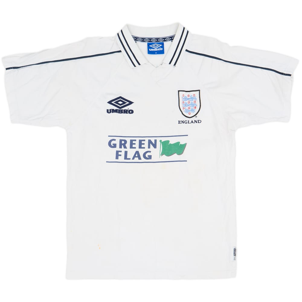 1998-00 England Umbro Cotton Tee - 5/10 - (M)