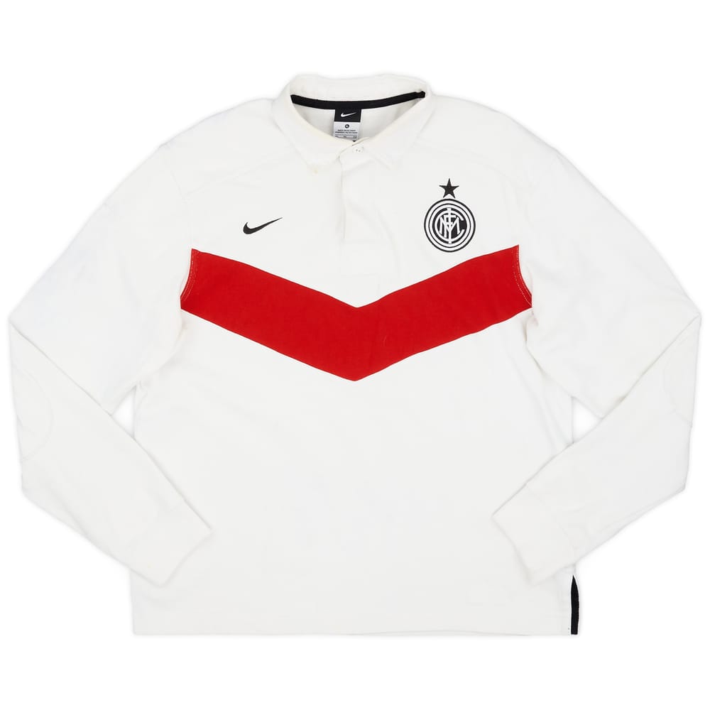 2011-12 Inter Milan Nike L/S Rugby Shirt - 6/10 - (XL)