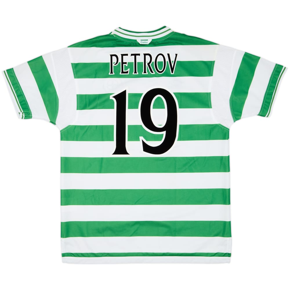 1999-01 Celtic Home Shirt Petrov #19 - 9/10 - (XL)