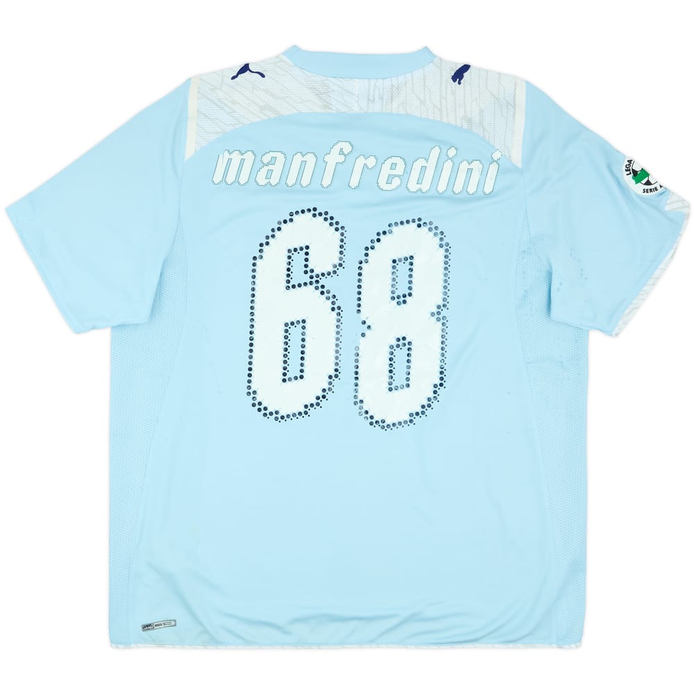 2009-10 Lazio Match Issue Home Shirt Manfredini #68