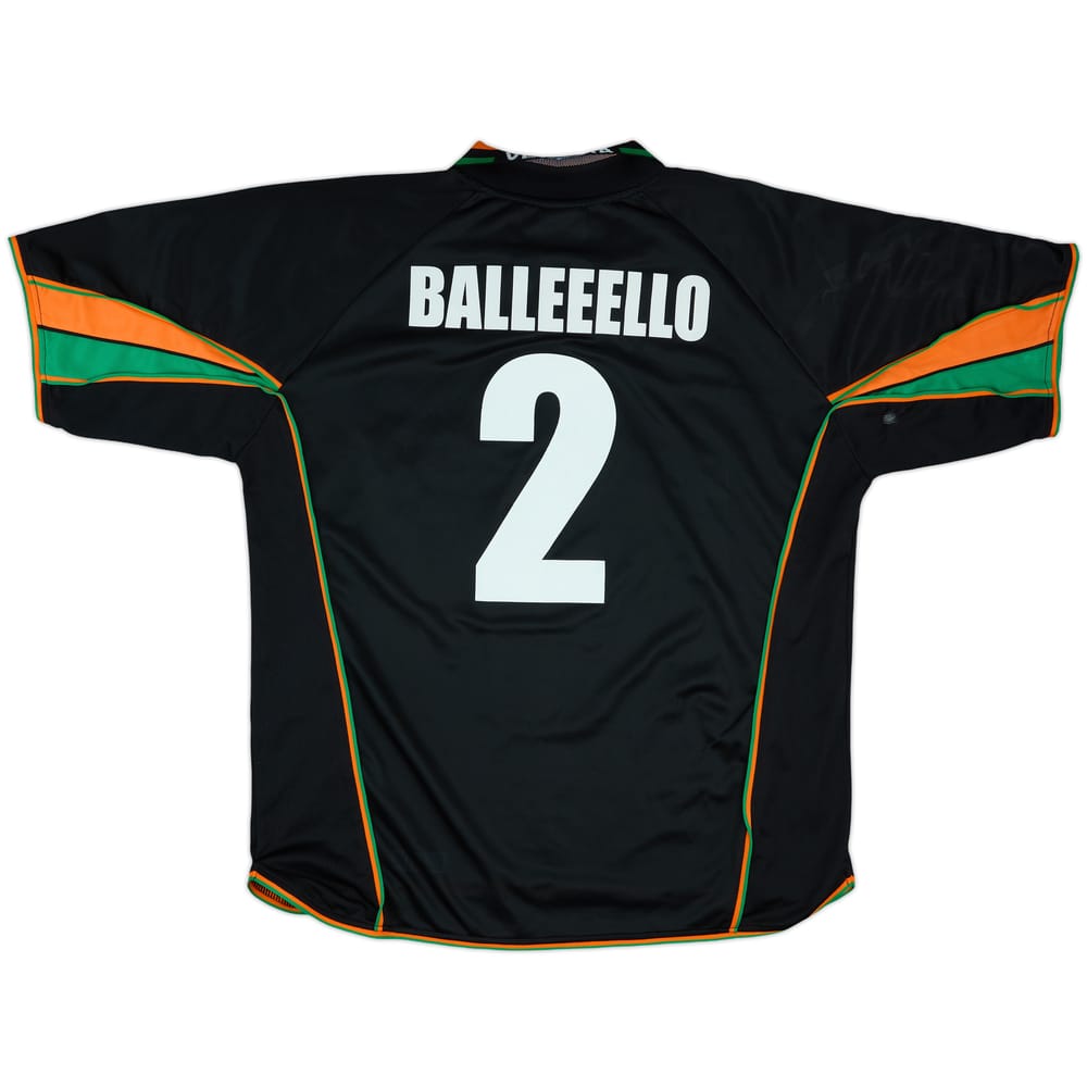 2001-02 Venezia Home Shirt Balleeello #2 - 7/10 - (XL)