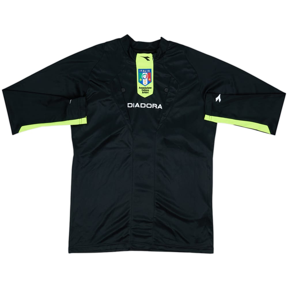 2009-10 Italy FIGC Diadora Referee L/S Shirt - 8/10 - (S)