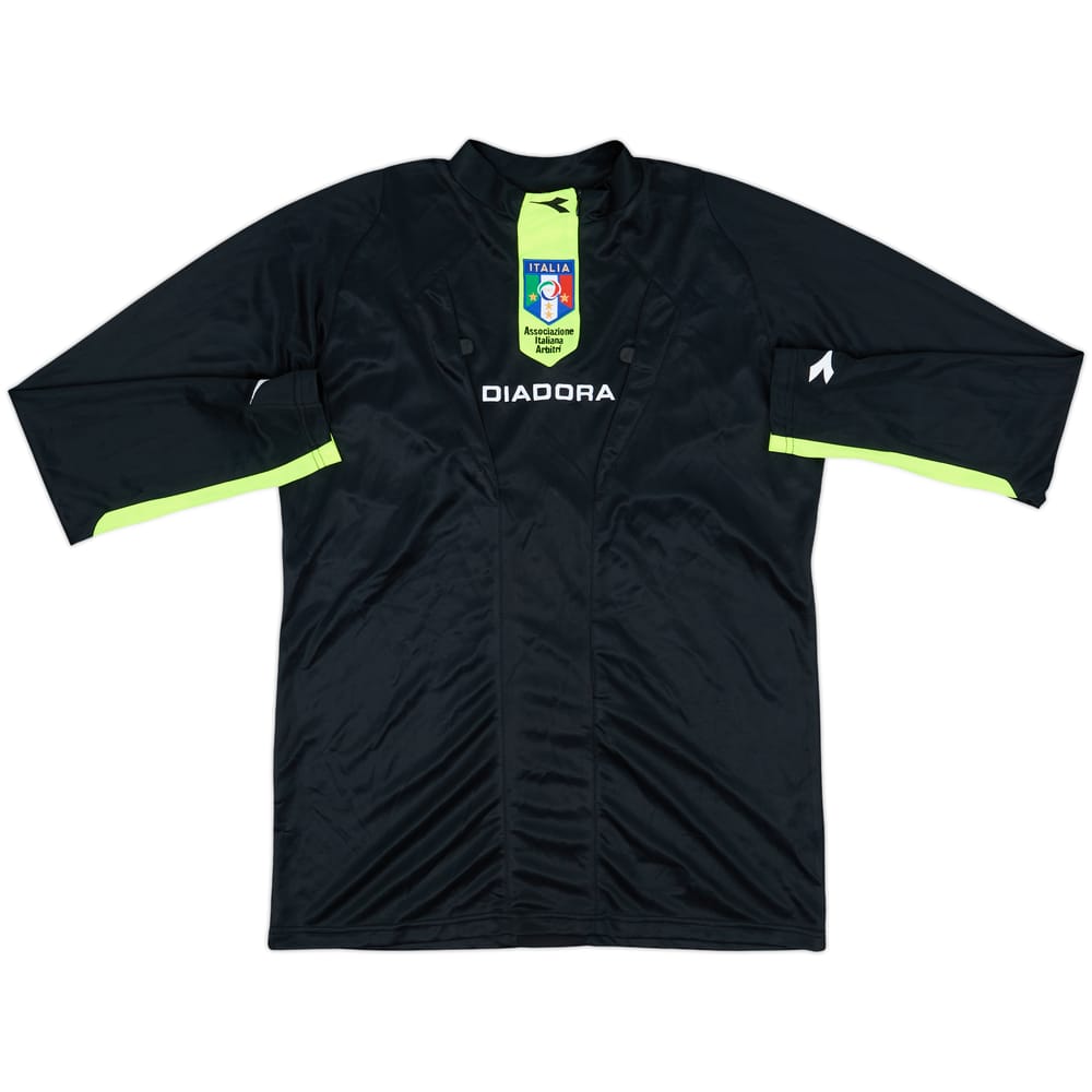 2009-10 Italy FIGC Diadora Referee L/S Shirt - 9/10 - (S)