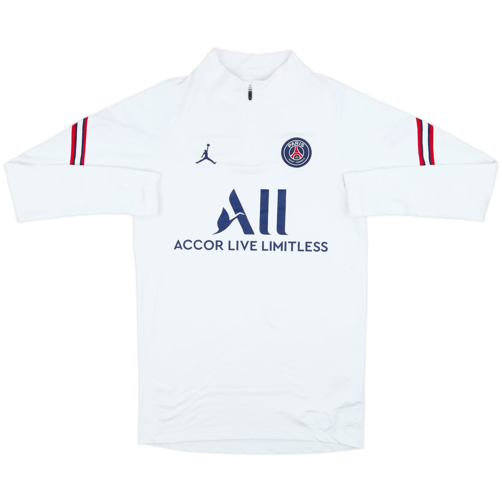 2021-22 Paris Saint-Germain Jordan 1/4 Zip Training Top - 7/10 - (S)