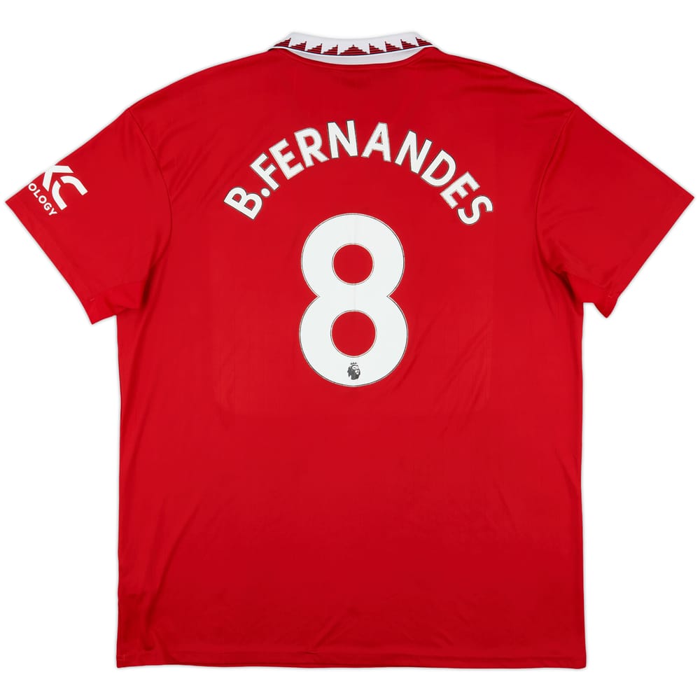 2022-23 Manchester United Home Shirt B.Fernandes #8 - 6/10 - (XXL)