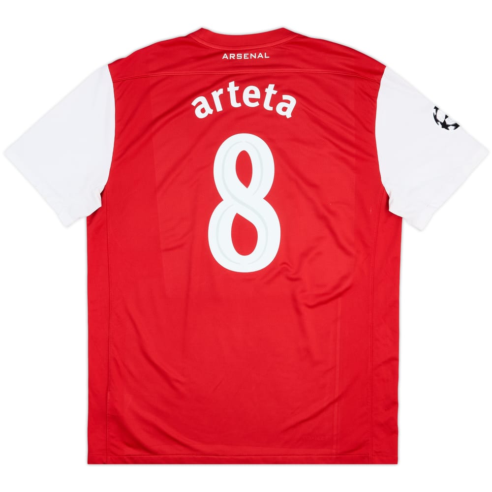 2011-12 Arsenal Home Shirt Arteta #8 - 8/10 - (XL)